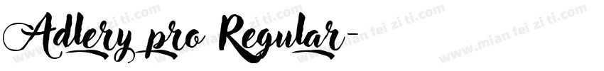 Adlery pro Regular字体转换